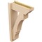 Ekena Millwork 6-in W x 16-in D x 28-in H Balboa Slat Rough Cedar Woodgrain TimberThane Outlooker, Primed Tan OUTUR060X16X28BOA24RCPR - alternate 5
